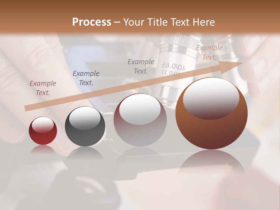 A Person Using A Microscope To Examine Something PowerPoint Template