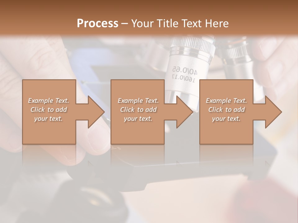 A Person Using A Microscope To Examine Something PowerPoint Template