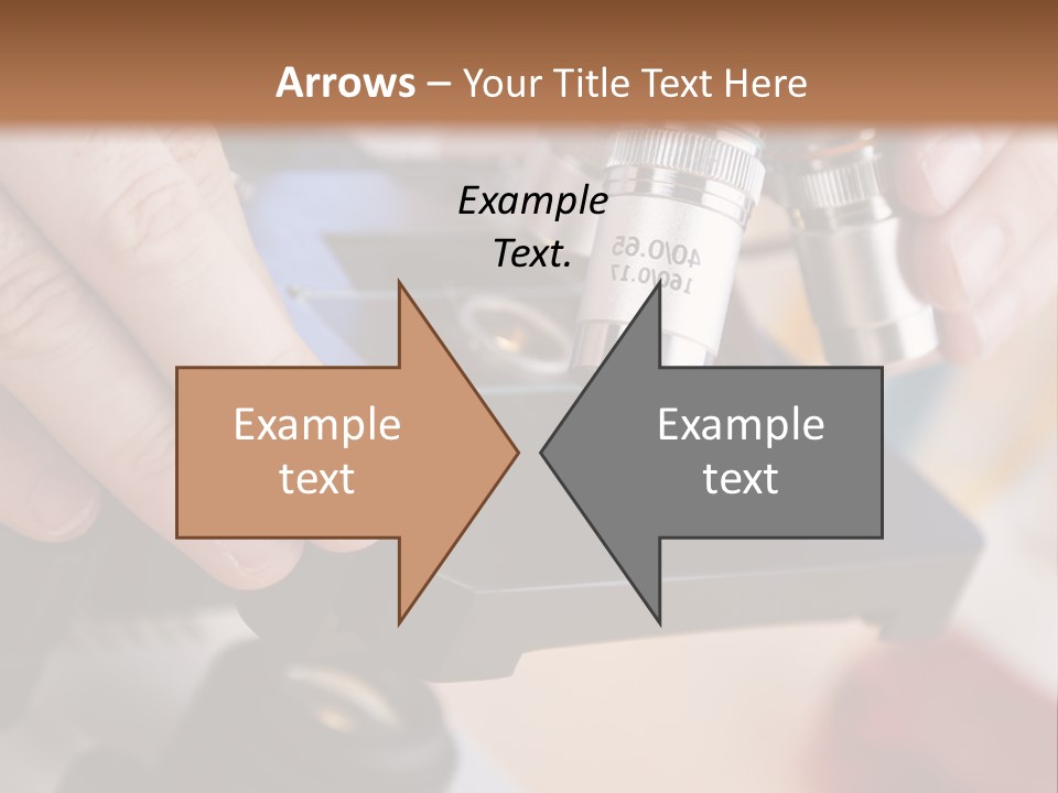 A Person Using A Microscope To Examine Something PowerPoint Template