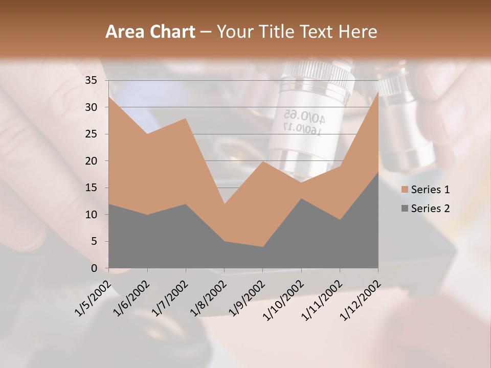 A Person Using A Microscope To Examine Something PowerPoint Template