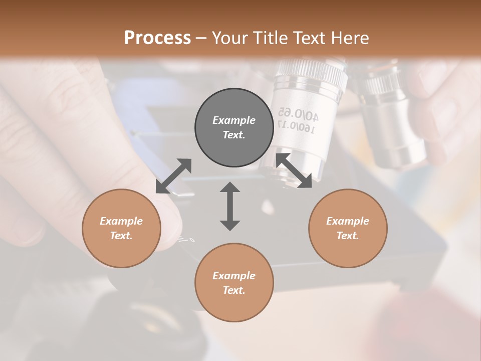 A Person Using A Microscope To Examine Something PowerPoint Template