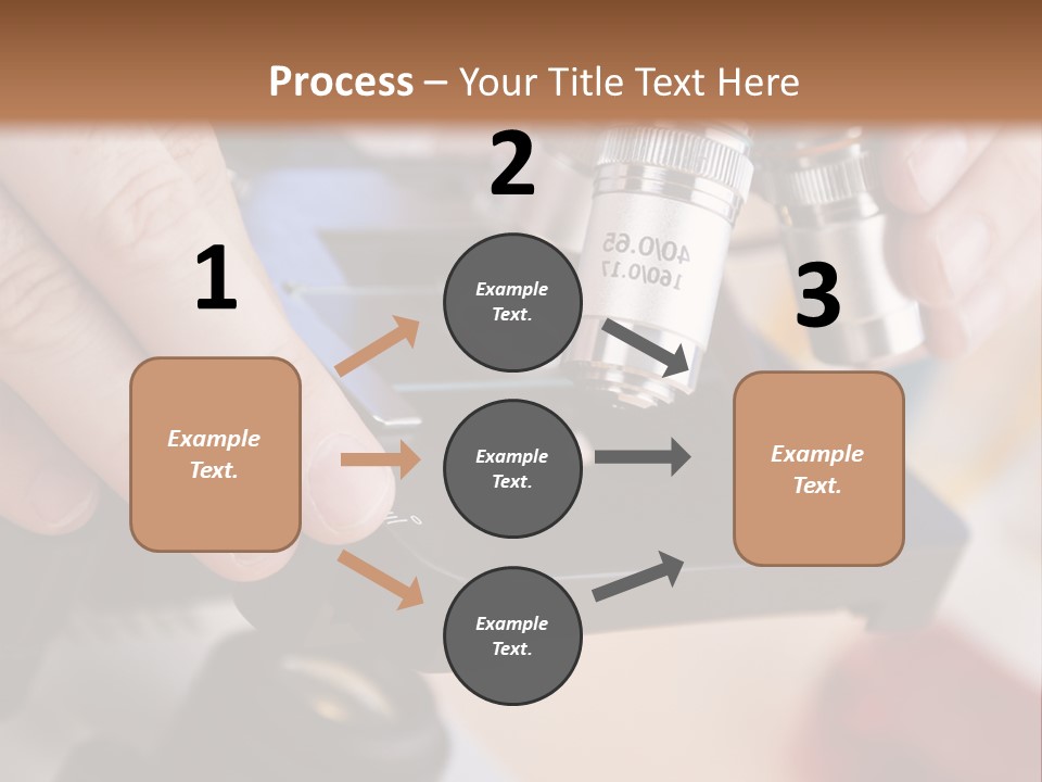 A Person Using A Microscope To Examine Something PowerPoint Template