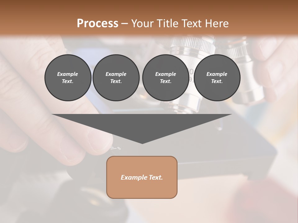 A Person Using A Microscope To Examine Something PowerPoint Template