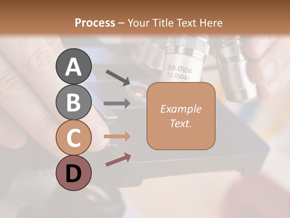 A Person Using A Microscope To Examine Something PowerPoint Template