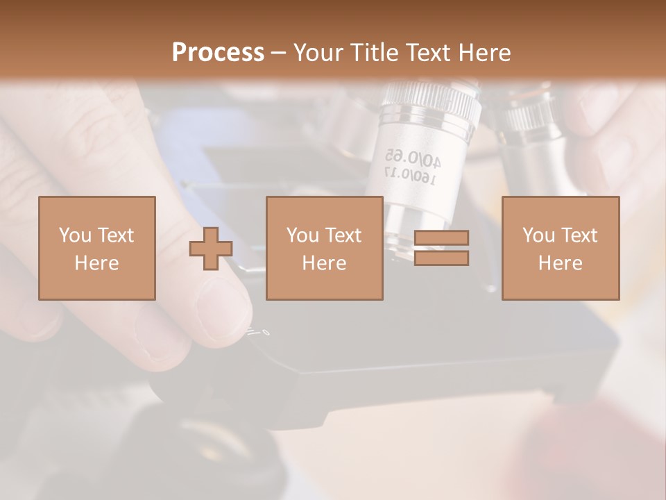 A Person Using A Microscope To Examine Something PowerPoint Template