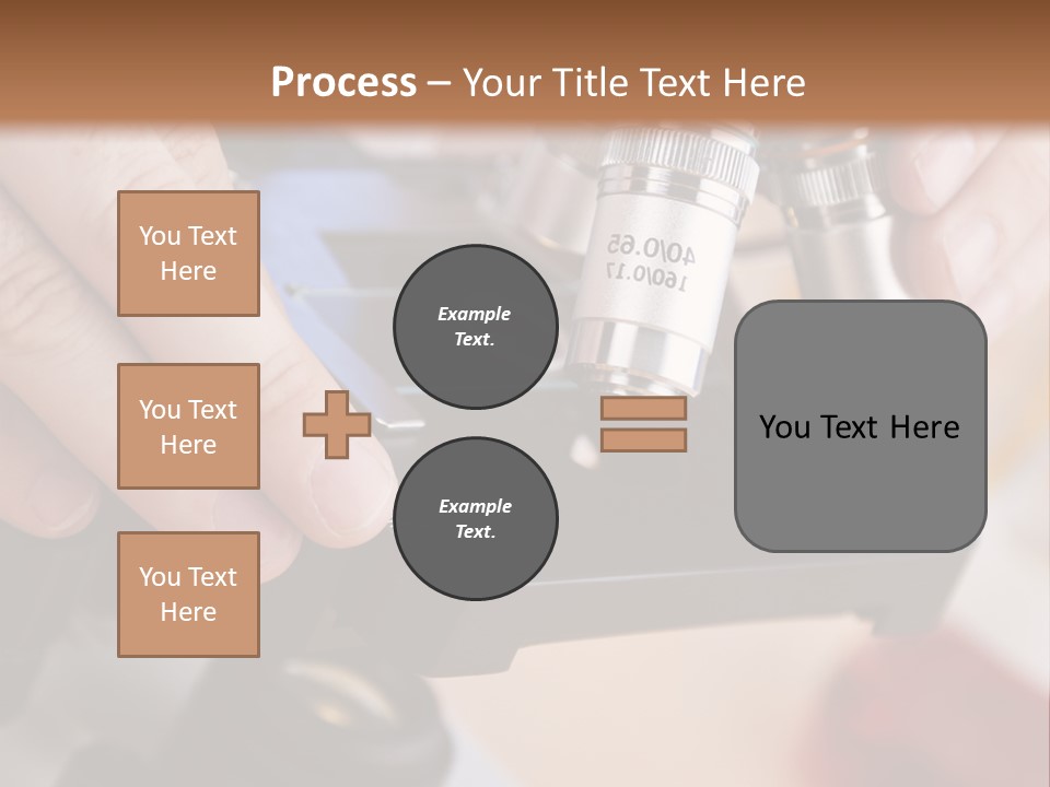 A Person Using A Microscope To Examine Something PowerPoint Template