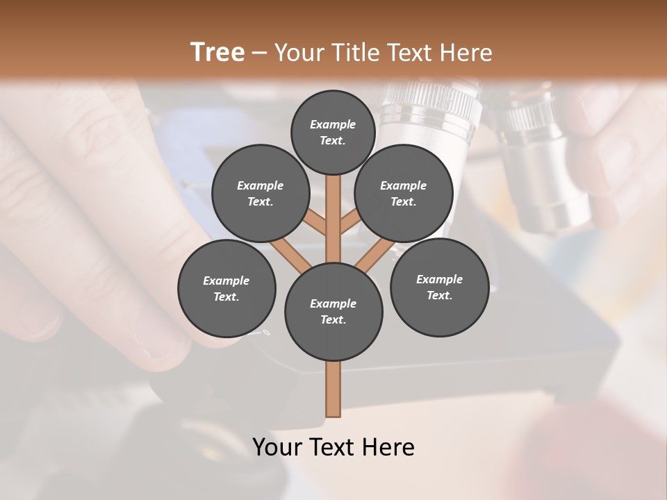 A Person Using A Microscope To Examine Something PowerPoint Template