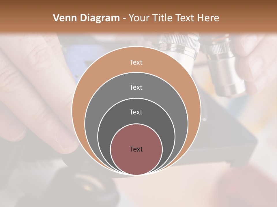 A Person Using A Microscope To Examine Something PowerPoint Template
