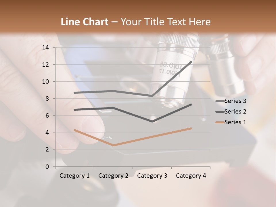 A Person Using A Microscope To Examine Something PowerPoint Template