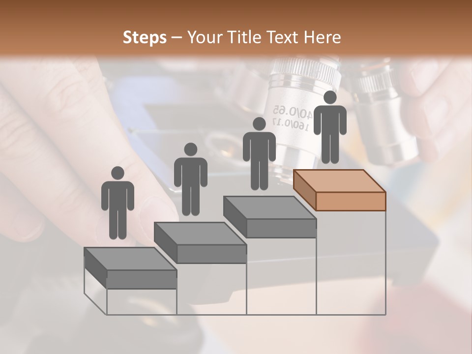 A Person Using A Microscope To Examine Something PowerPoint Template
