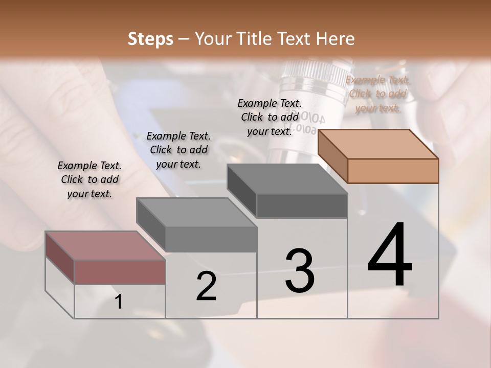A Person Using A Microscope To Examine Something PowerPoint Template