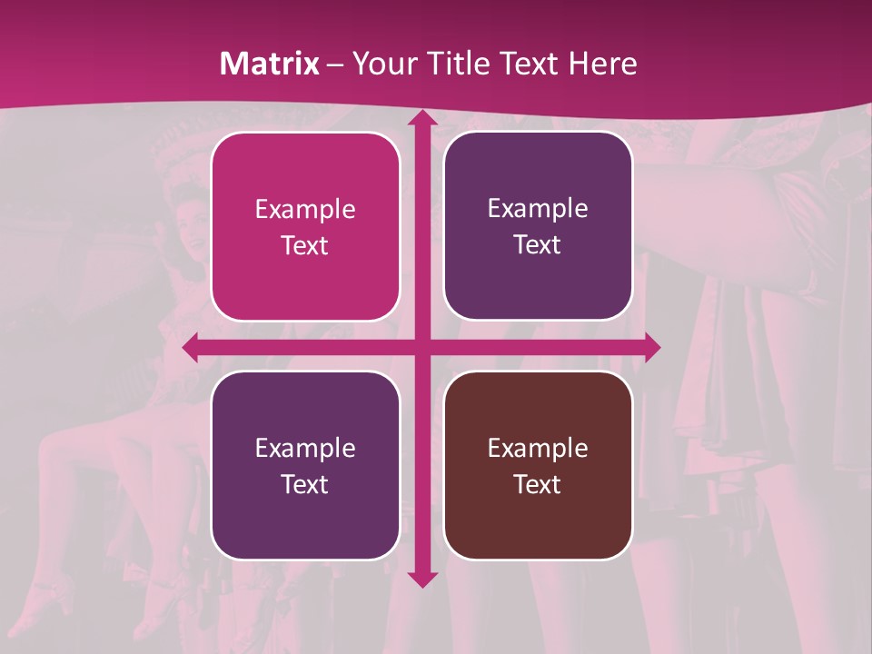 A Group Of Women Sitting On Top Of A Carousel PowerPoint Template