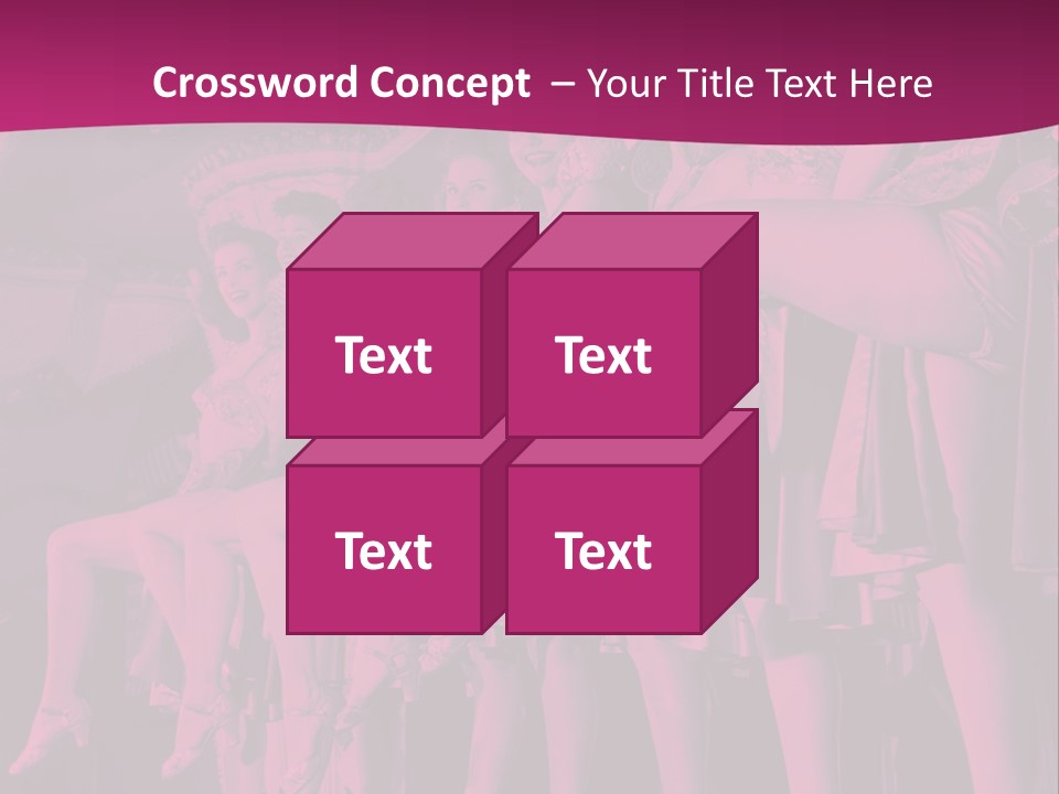 A Group Of Women Sitting On Top Of A Carousel PowerPoint Template