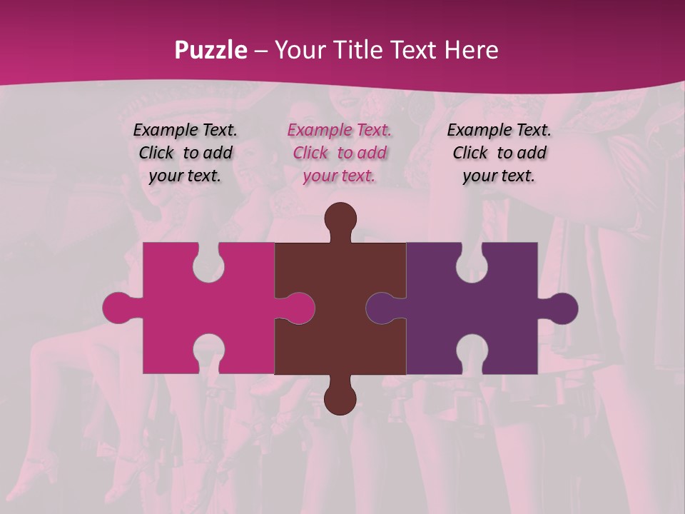 A Group Of Women Sitting On Top Of A Carousel PowerPoint Template