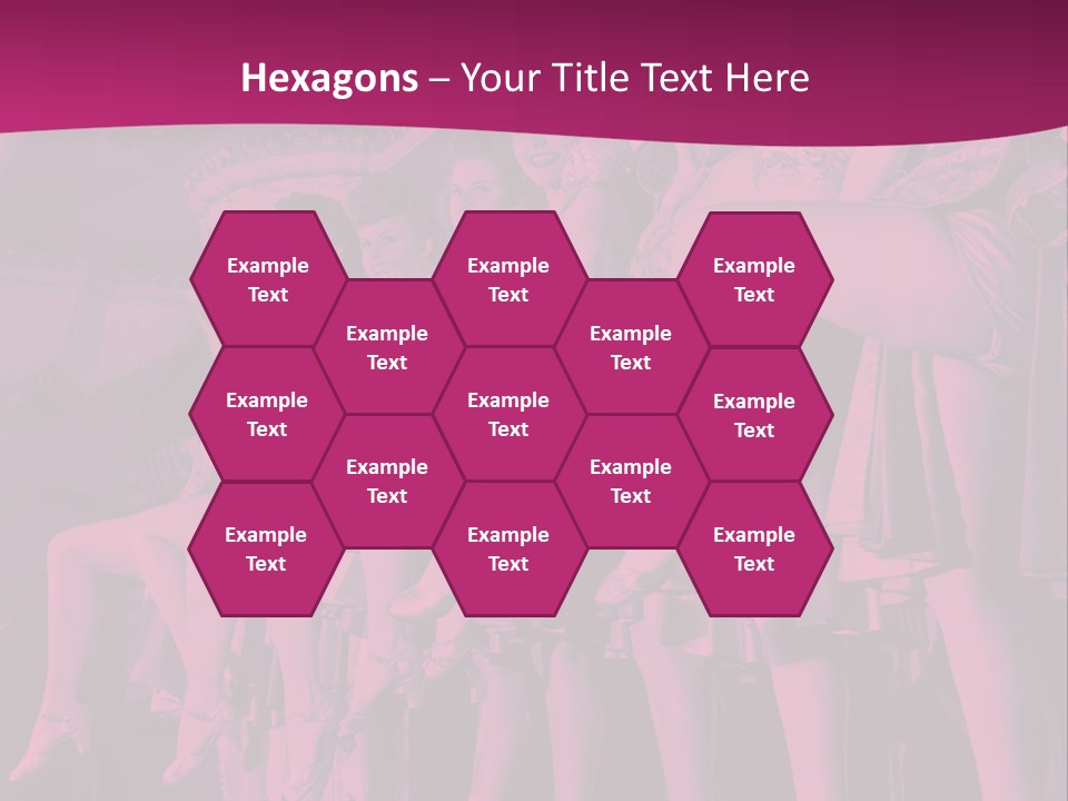 A Group Of Women Sitting On Top Of A Carousel PowerPoint Template