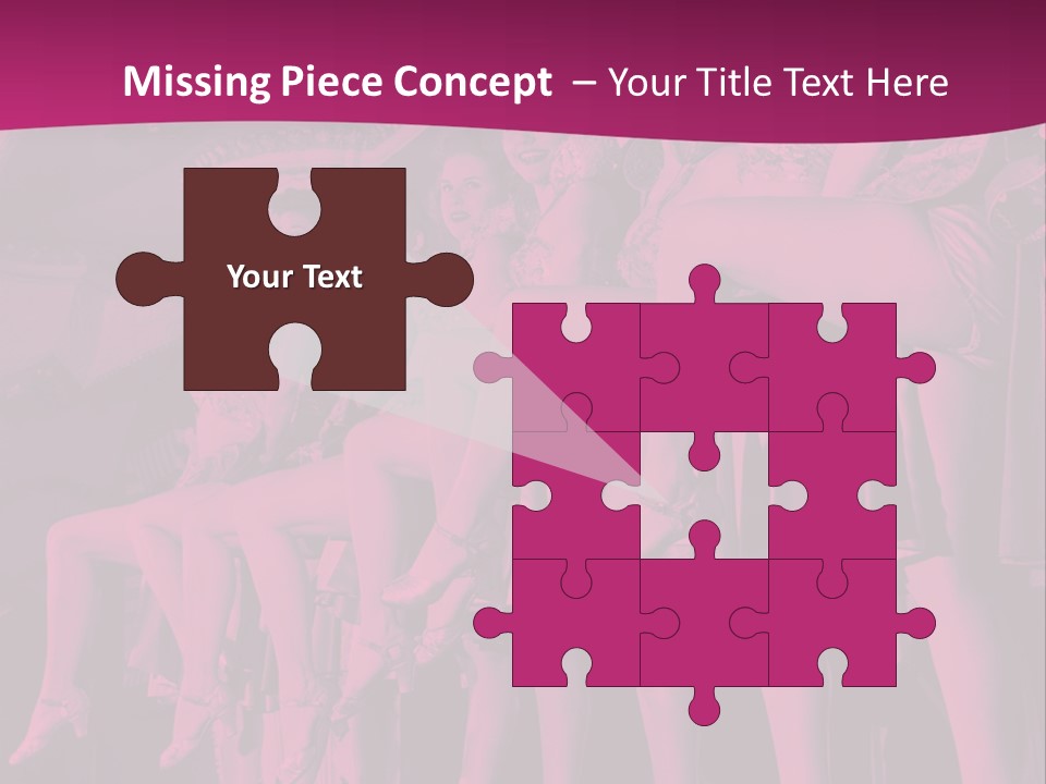 A Group Of Women Sitting On Top Of A Carousel PowerPoint Template