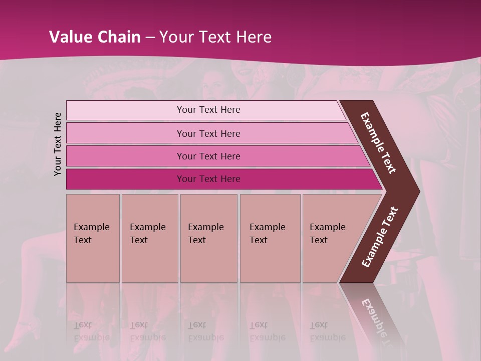 A Group Of Women Sitting On Top Of A Carousel PowerPoint Template