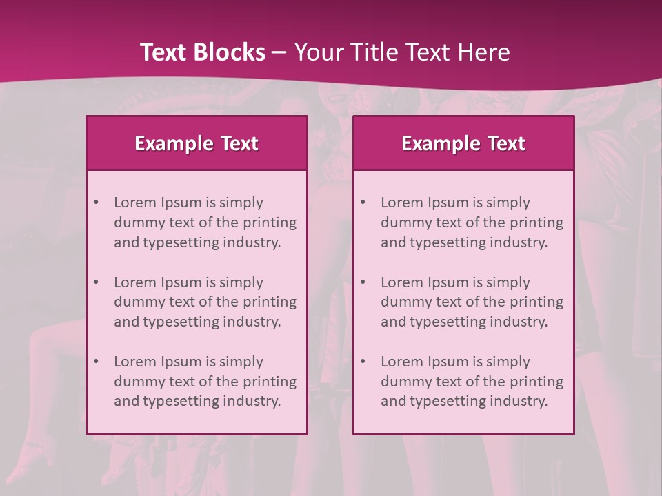 A Group Of Women Sitting On Top Of A Carousel PowerPoint Template