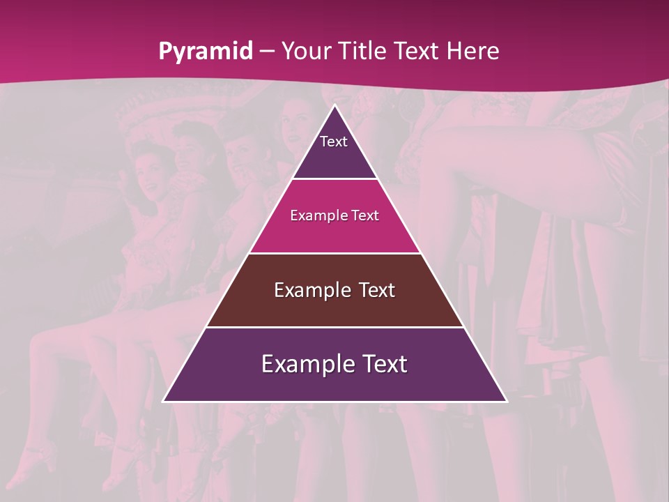 A Group Of Women Sitting On Top Of A Carousel PowerPoint Template