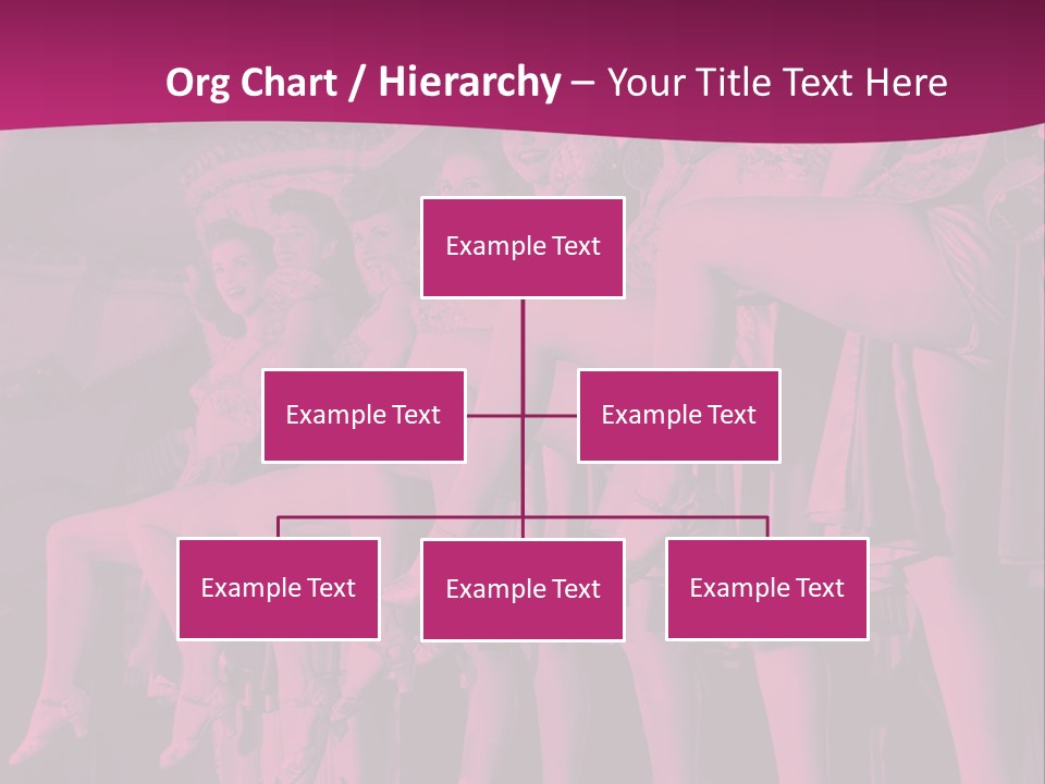 A Group Of Women Sitting On Top Of A Carousel PowerPoint Template