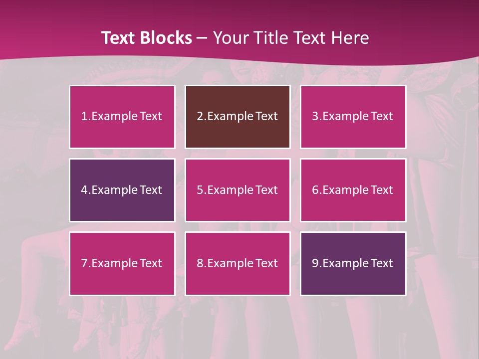 A Group Of Women Sitting On Top Of A Carousel PowerPoint Template