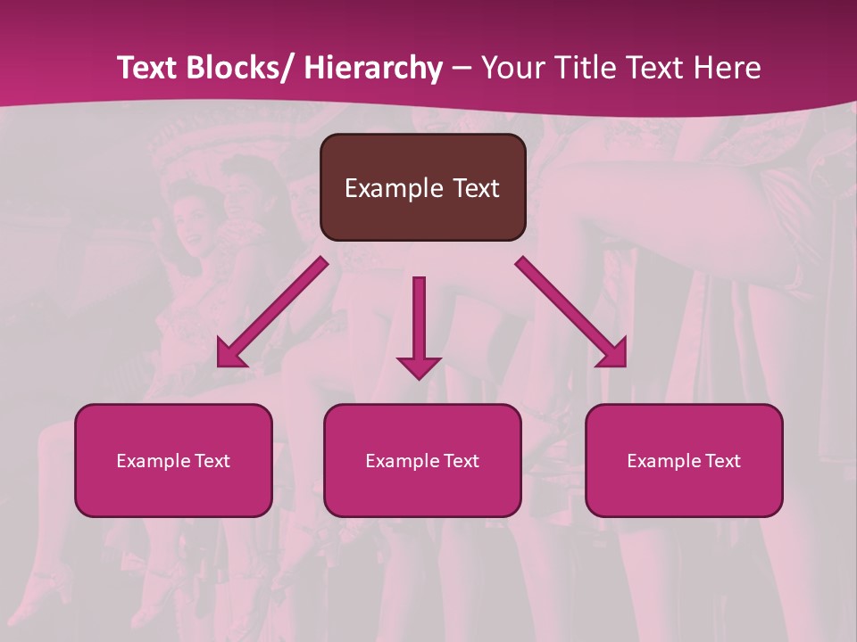 A Group Of Women Sitting On Top Of A Carousel PowerPoint Template