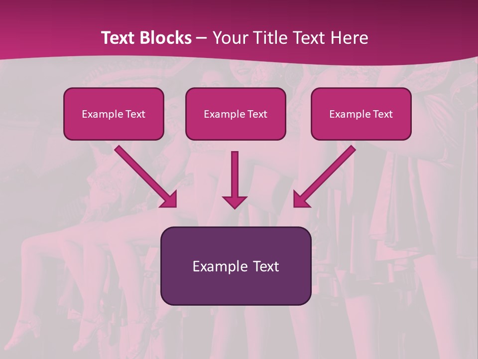 A Group Of Women Sitting On Top Of A Carousel PowerPoint Template