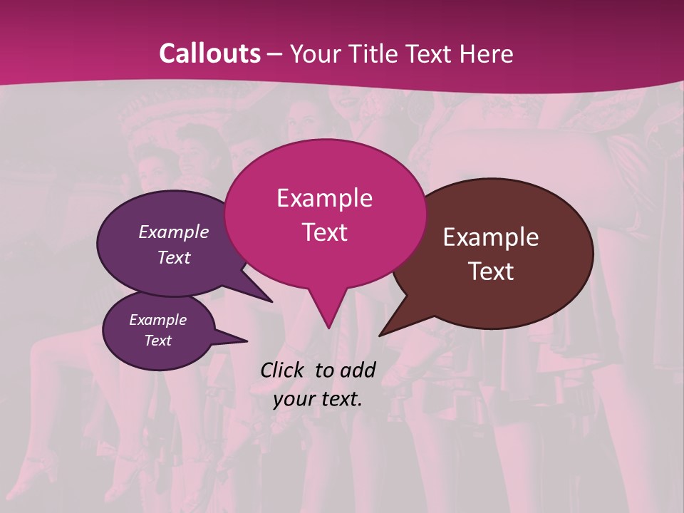 A Group Of Women Sitting On Top Of A Carousel PowerPoint Template