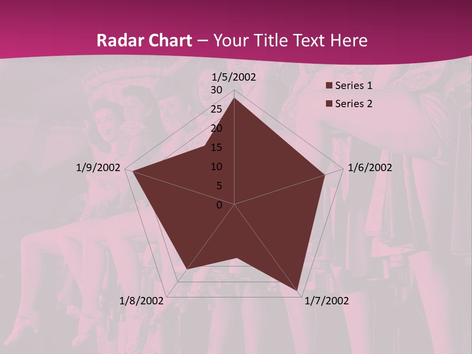 A Group Of Women Sitting On Top Of A Carousel PowerPoint Template