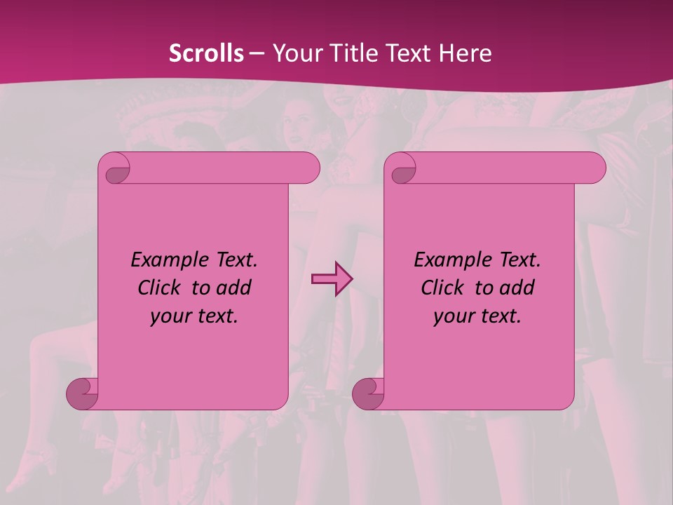 A Group Of Women Sitting On Top Of A Carousel PowerPoint Template