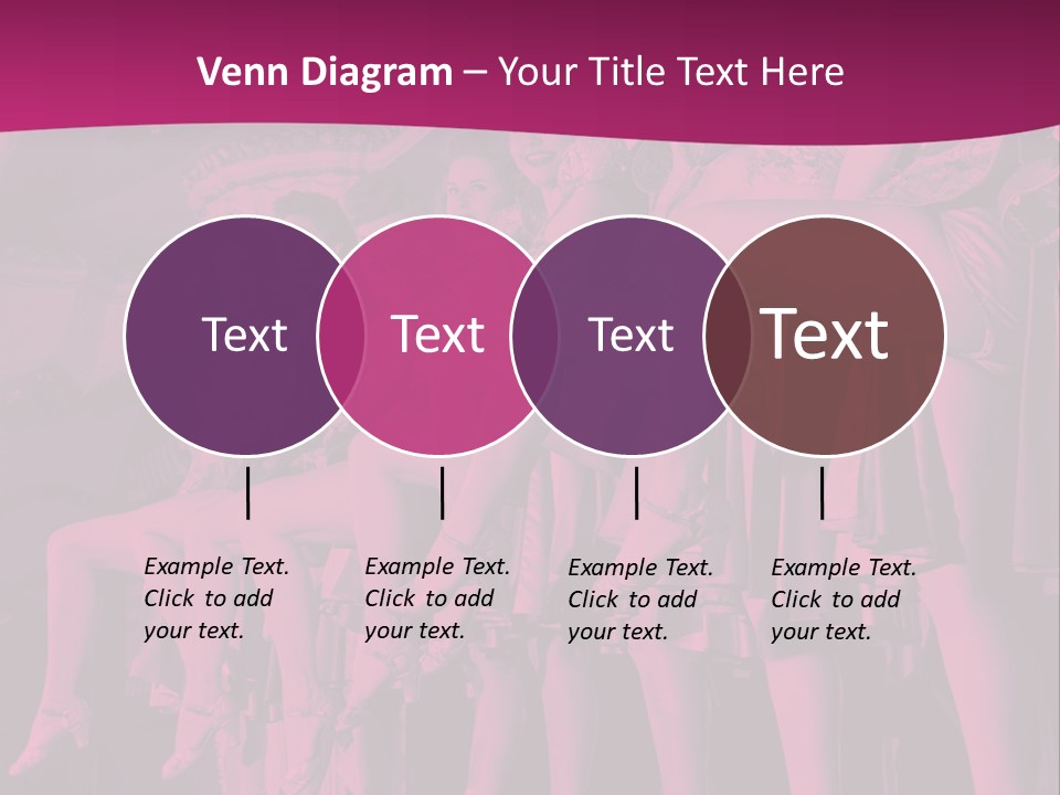 A Group Of Women Sitting On Top Of A Carousel PowerPoint Template