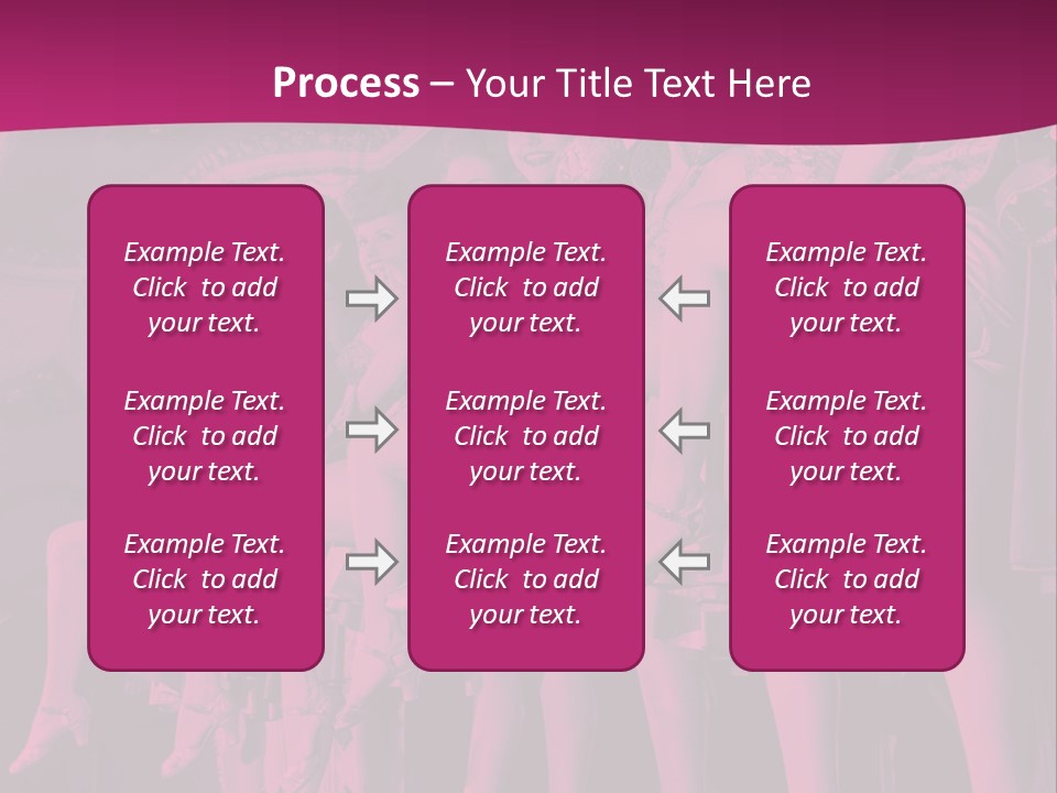 A Group Of Women Sitting On Top Of A Carousel PowerPoint Template
