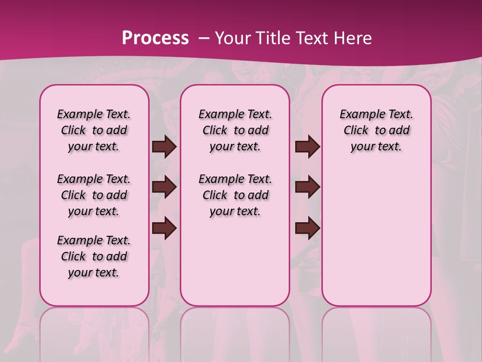 A Group Of Women Sitting On Top Of A Carousel PowerPoint Template