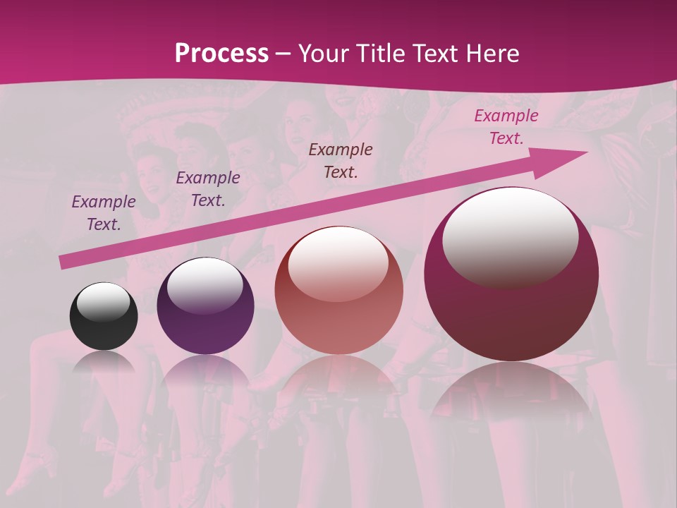 A Group Of Women Sitting On Top Of A Carousel PowerPoint Template