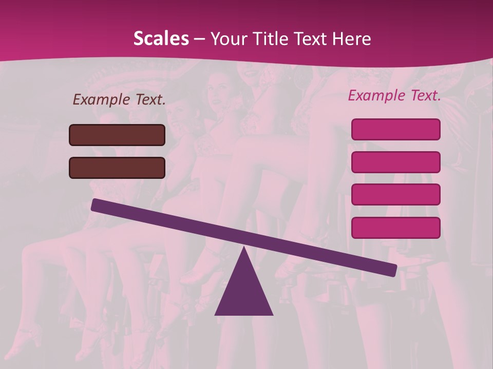 A Group Of Women Sitting On Top Of A Carousel PowerPoint Template