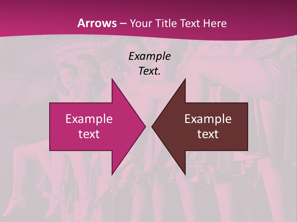 A Group Of Women Sitting On Top Of A Carousel PowerPoint Template