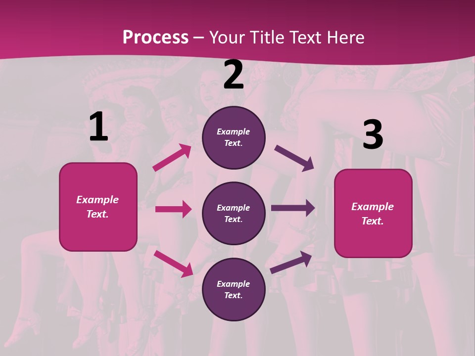 A Group Of Women Sitting On Top Of A Carousel PowerPoint Template