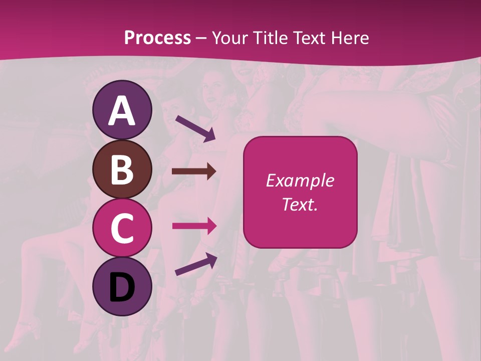 A Group Of Women Sitting On Top Of A Carousel PowerPoint Template