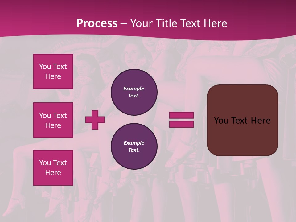 A Group Of Women Sitting On Top Of A Carousel PowerPoint Template