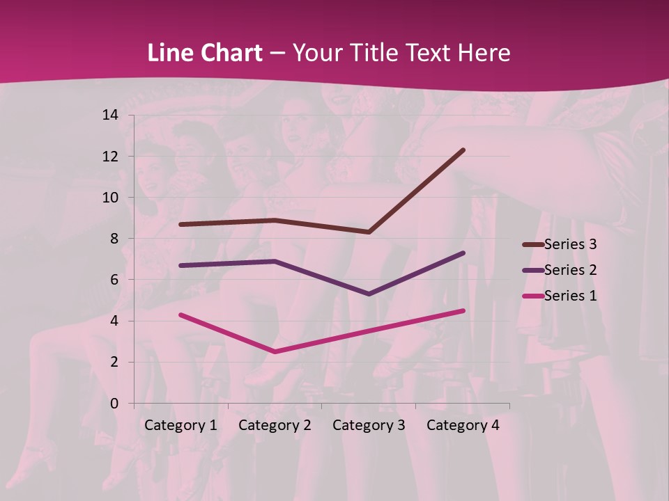 A Group Of Women Sitting On Top Of A Carousel PowerPoint Template