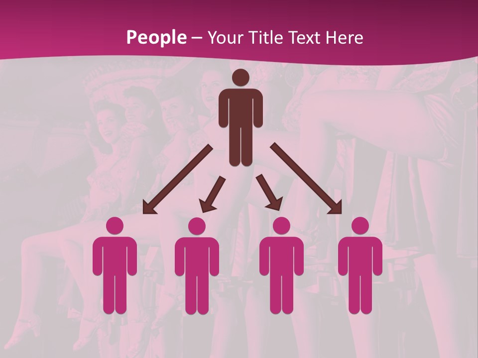 A Group Of Women Sitting On Top Of A Carousel PowerPoint Template