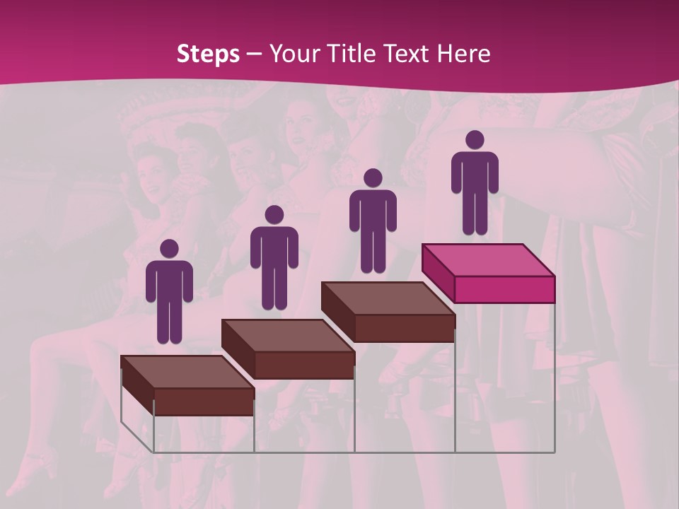 A Group Of Women Sitting On Top Of A Carousel PowerPoint Template