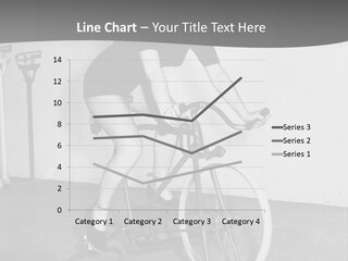 A Woman Riding A Bike In A Room PowerPoint Template