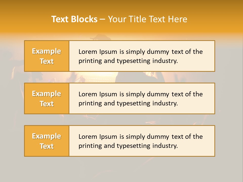 A Crowd Of People At A Concert With Their Arms In The Air PowerPoint Template