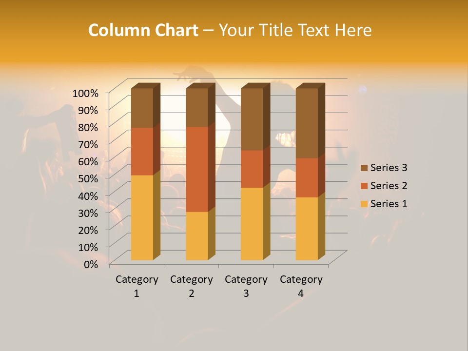 A Crowd Of People At A Concert With Their Arms In The Air PowerPoint Template