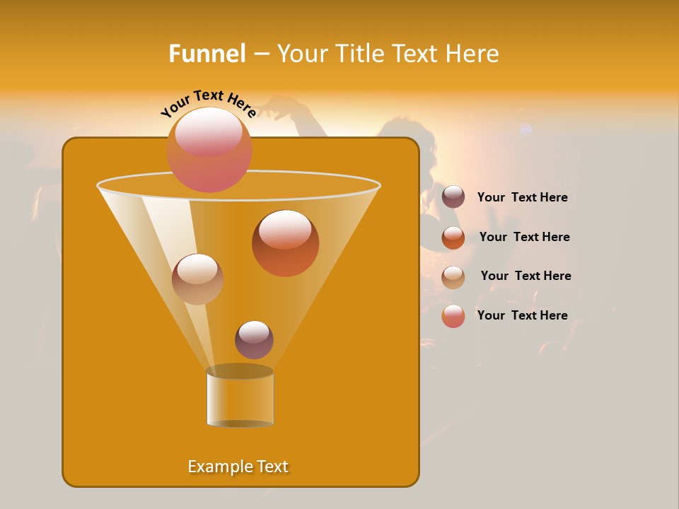 A Crowd Of People At A Concert With Their Arms In The Air PowerPoint Template