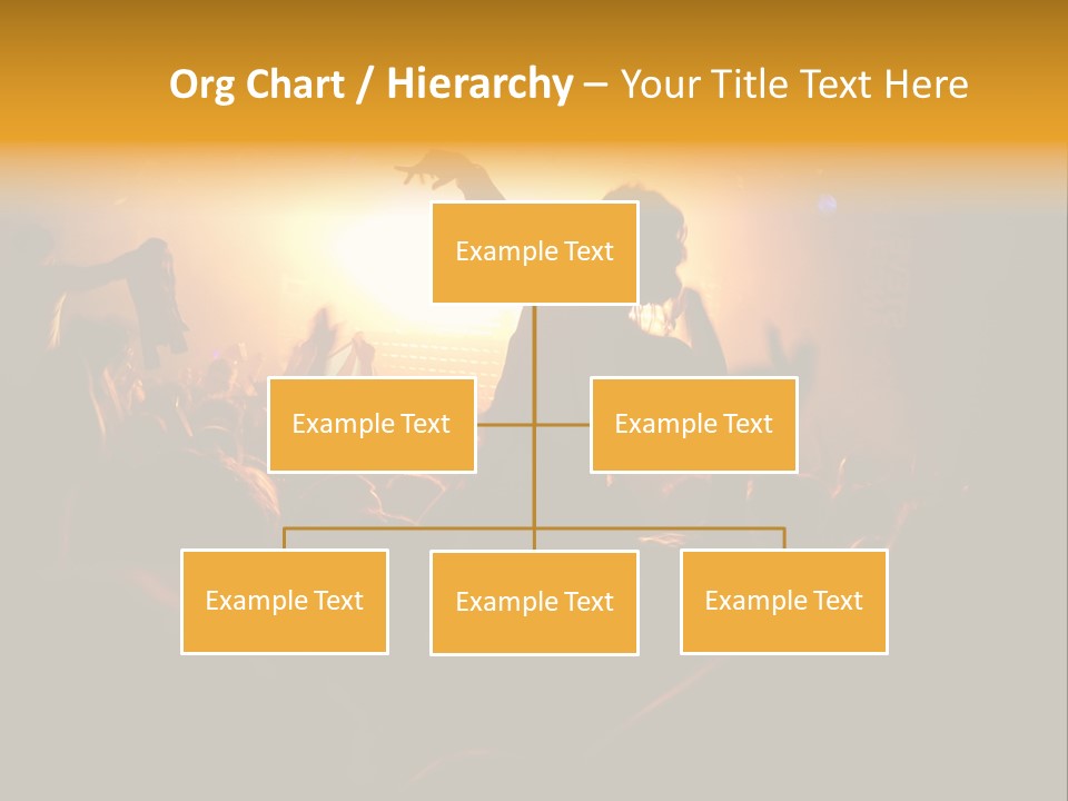 A Crowd Of People At A Concert With Their Arms In The Air PowerPoint Template