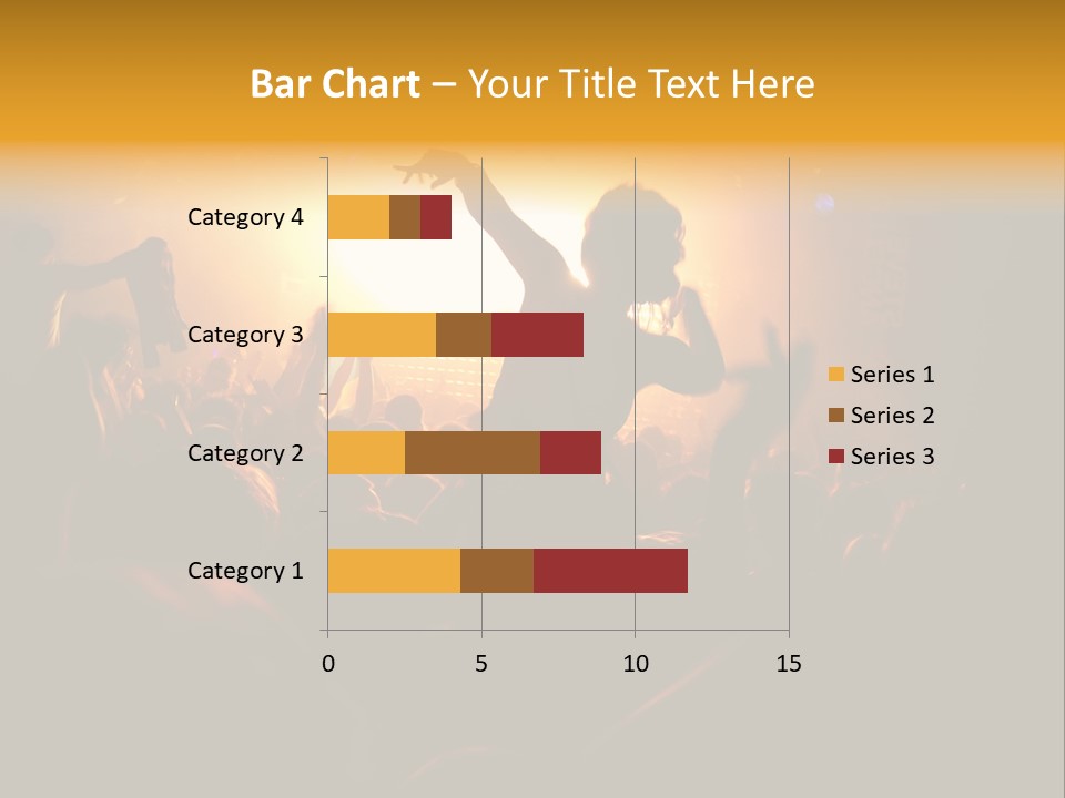 A Crowd Of People At A Concert With Their Arms In The Air PowerPoint Template