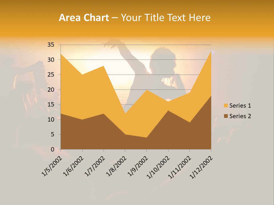 A Crowd Of People At A Concert With Their Arms In The Air PowerPoint Template