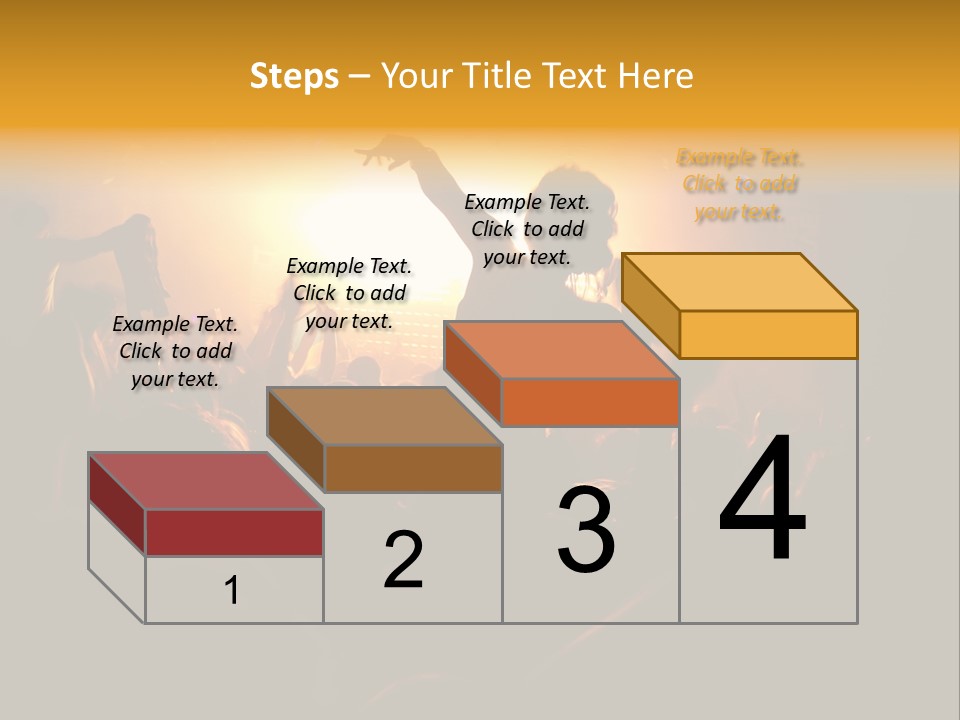 A Crowd Of People At A Concert With Their Arms In The Air PowerPoint Template